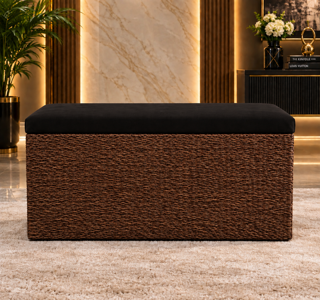 Wicker Storage Benchباکس نشیمن حصیری